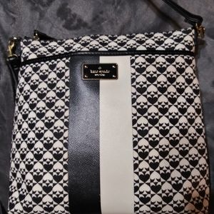Kate Spade black and white crossbody bag